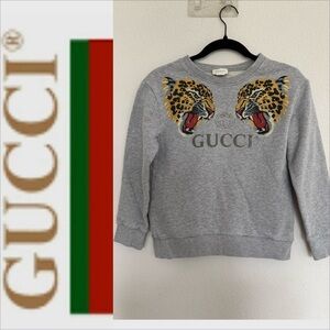 Gucci girls leopard sweatshirt sweater 10